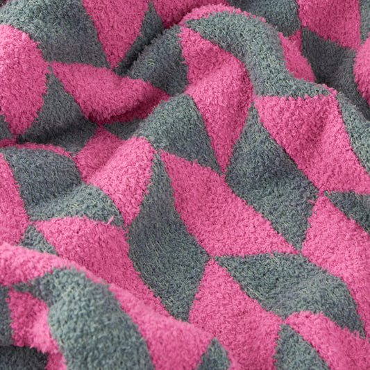 OLSEN 130X180 THROW RETRO PINK
