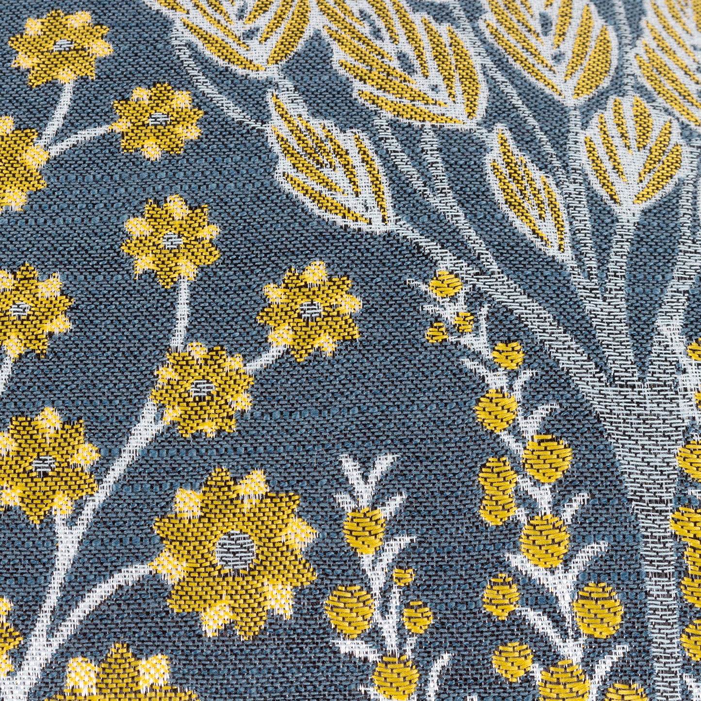 OPHELIA 50X50 CUSHION CASE BLUE/SAFFRON
