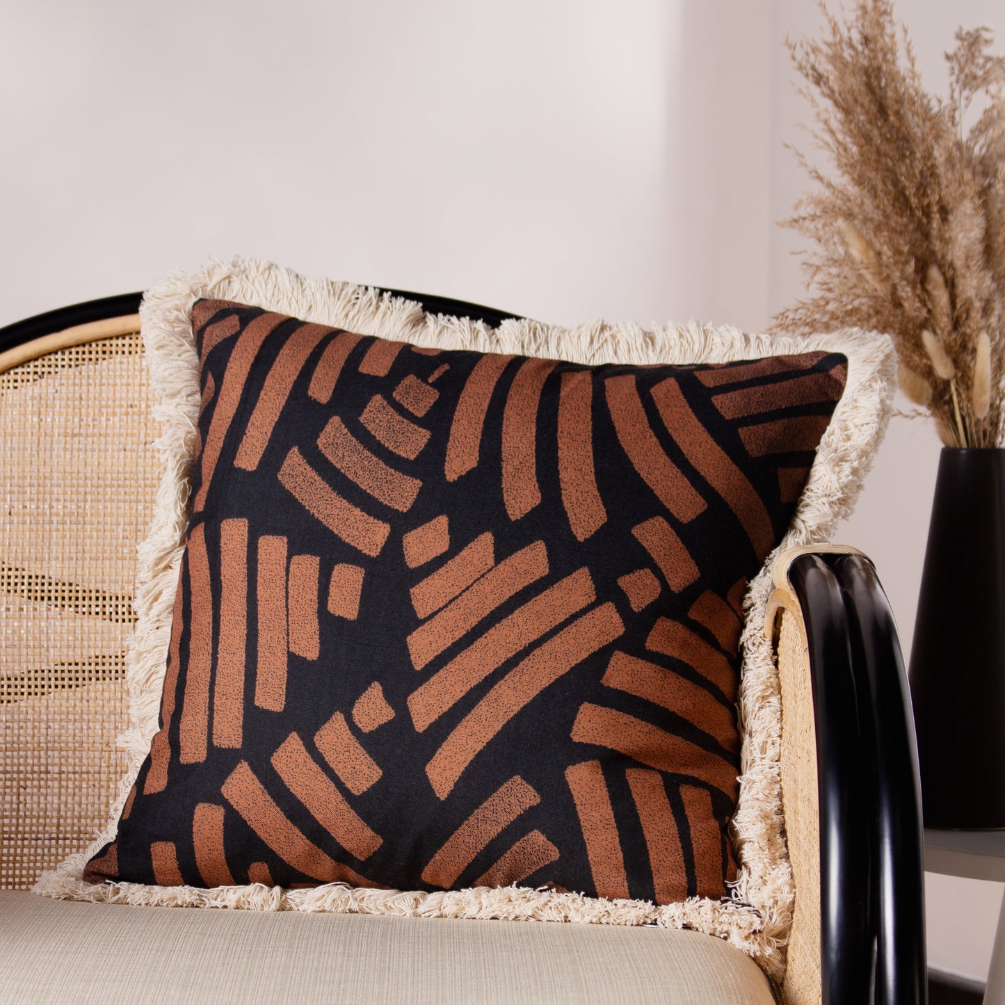 OROMO 45X45 CUSHION CASE BROWN