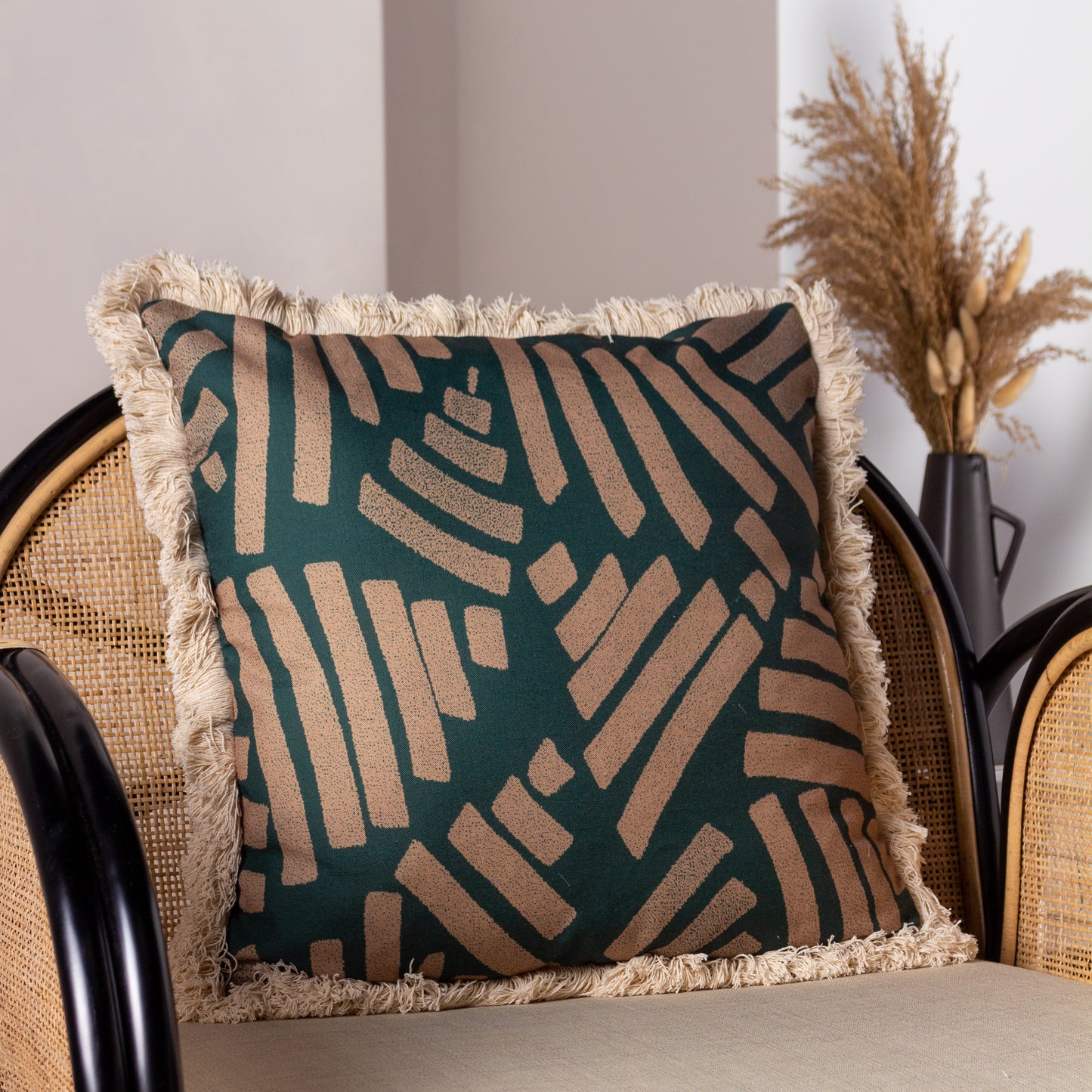 OROMO 45X45 CUSHION CASE GREEN