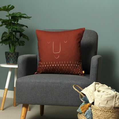 PACHA 43X43 CUSHION CASE TERRACOTTA