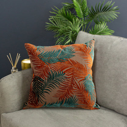 PALM GROVE 50X50 C/CASE TEAL/RUS