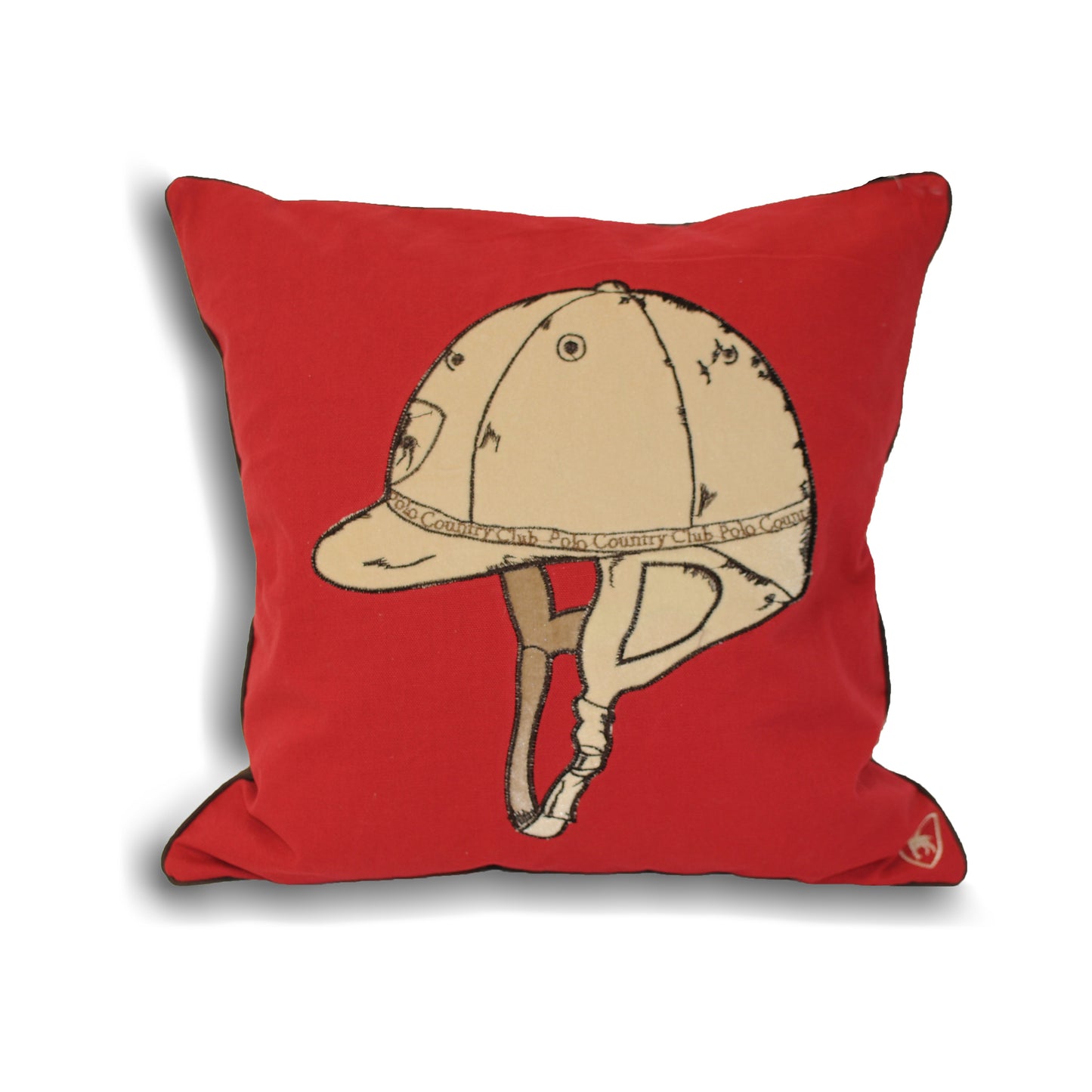 POLO HELMET CUSHION CASE 45X45 RED