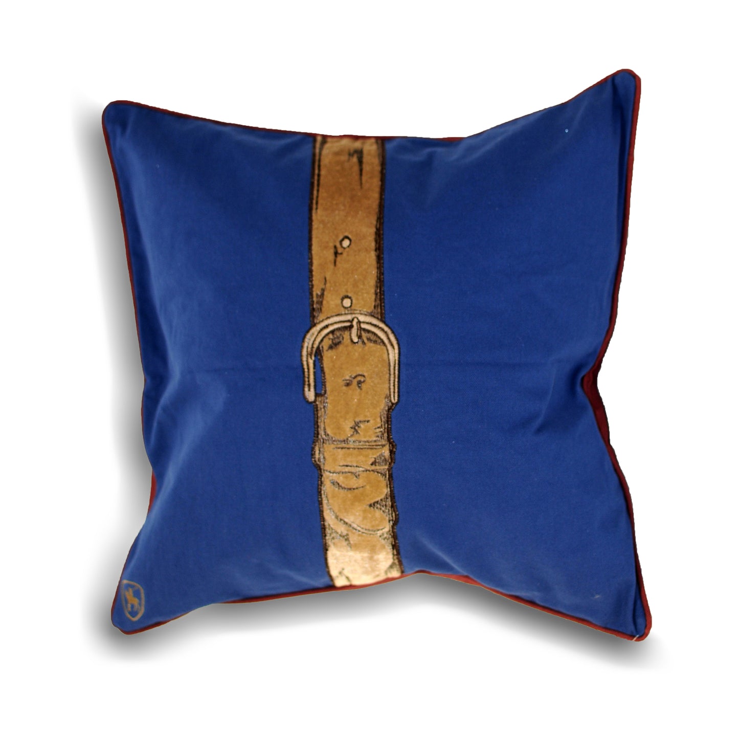 POLO STRAP CUSHION CASE 45X45 BLUE