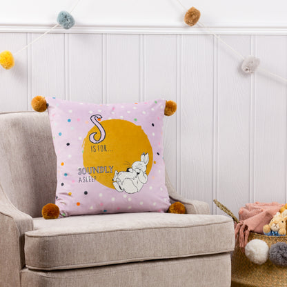 PETER RABBIT DOTTY 43X43 CUSHION CASE LILAC
