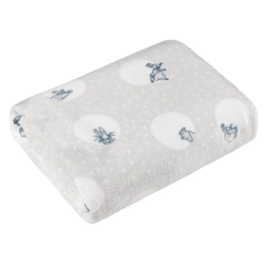 PETER RABBIT SPOT ME 130X150 FLEECE THROW MULTI