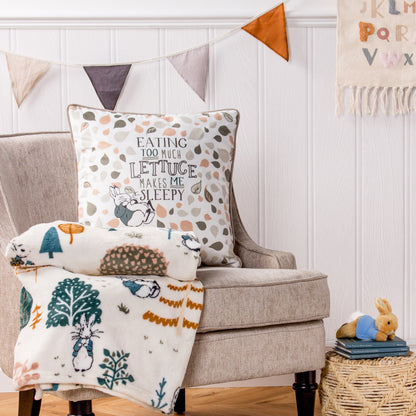 PETER RABBIT SCANDI WOODS 43X43 CUSHION CASE NATURAL