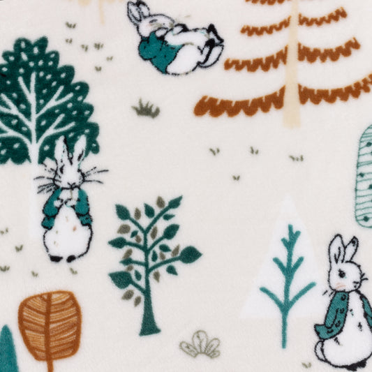 PETER RABBIT SCANDI WOODS 130X150 FLEECE THROW MULTI
