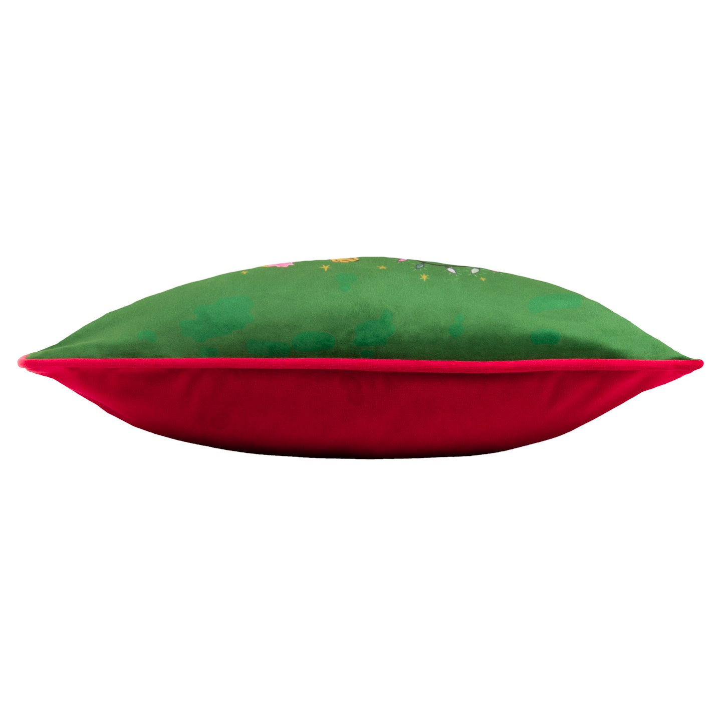 PURRFECT LEAPING LEOPARDS 43X43 CUSHION CASE GREEN/GOLD