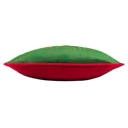 PURRFECT LEAPING LEOPARDS 43X43 CUSHION CASE GREEN/GOLD