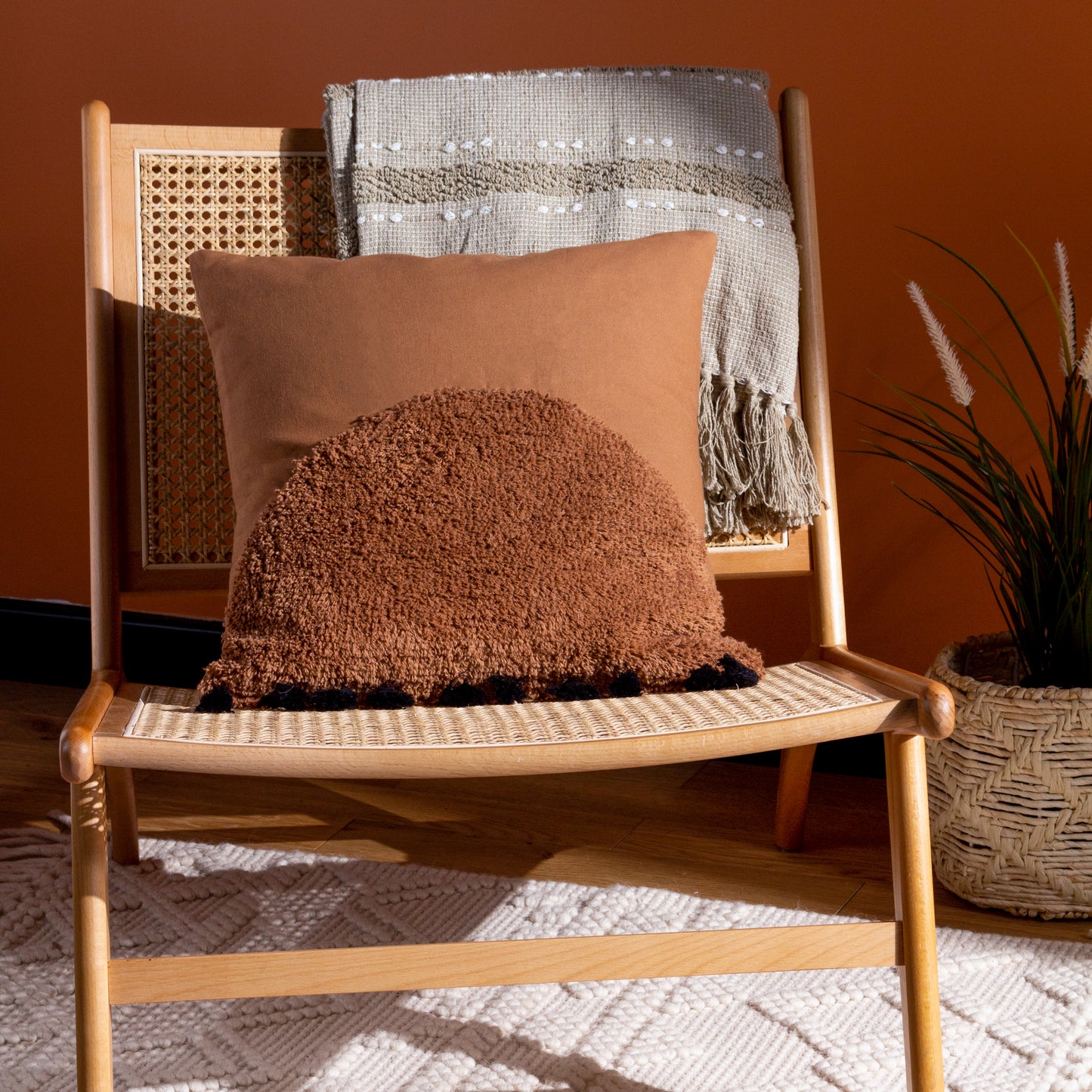 RADIAN 45X45 CUSHION CASE CINNAMON