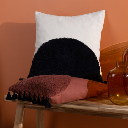 RADIAN 45X45 CUSHION CASE NATURAL/BLACK