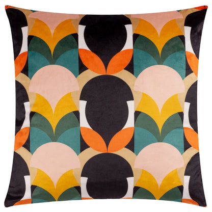 RAEYA 45X45 CUSHION CASE PEACH/BLACK