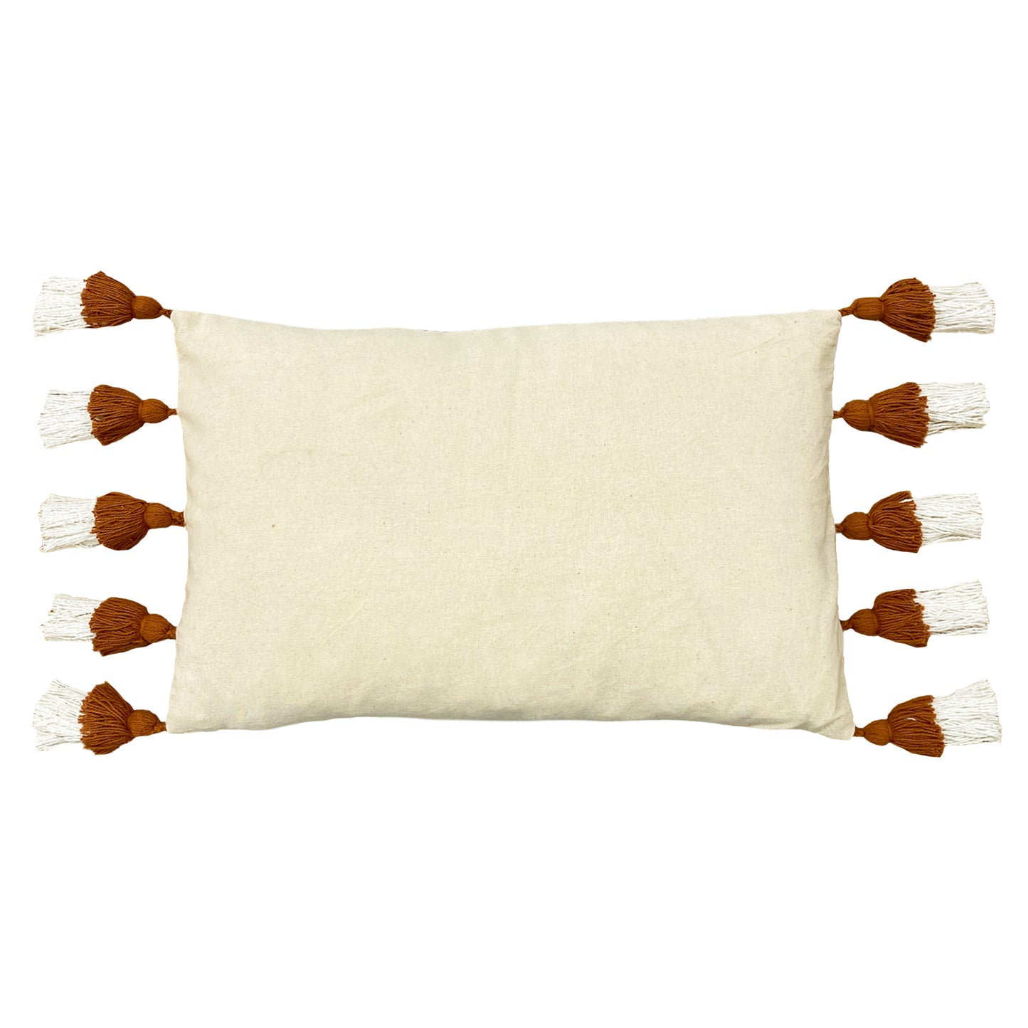 RAINBOW TUFT 30X50 CUSHION CASE BRICK