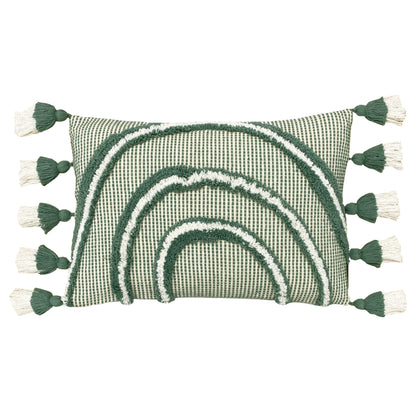 RAINBOW TUFT 30X50 CUSHION CASE SAGE