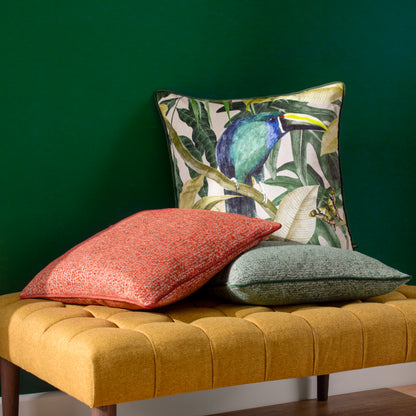 RAMPHA 50X50 CUSHION CASE GREEN