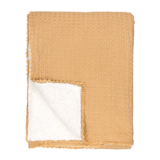 RONAN SHERPA 130X180 THROW TOFFEE