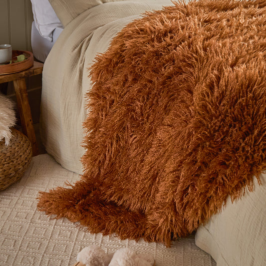 ROWAN 130X175 THROW GINGER