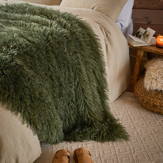 ROWAN 130X175 THROW KHAKI