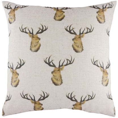 STAG HEAD REPEAT 43X43 C/C WHITE