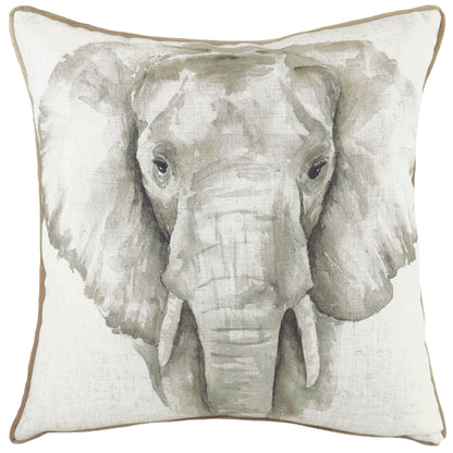 SAFARI ELEPHANT RV MB 43X43 C/C WHITE