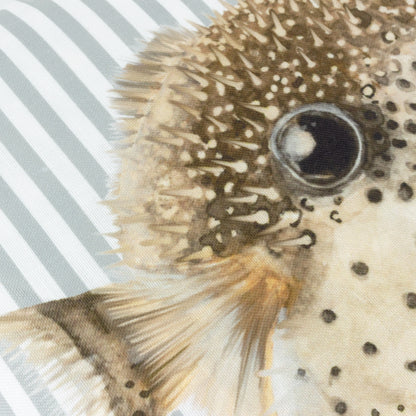 SALCOMBE PUFFER FISH 43X43 CUSHION CASE MULTI