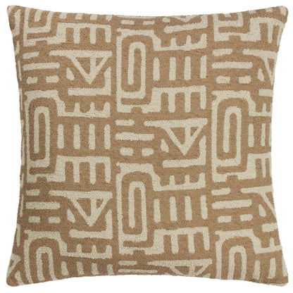 SAMOS 60X60 CUSHION CASE TOFFEE/NOUGAT