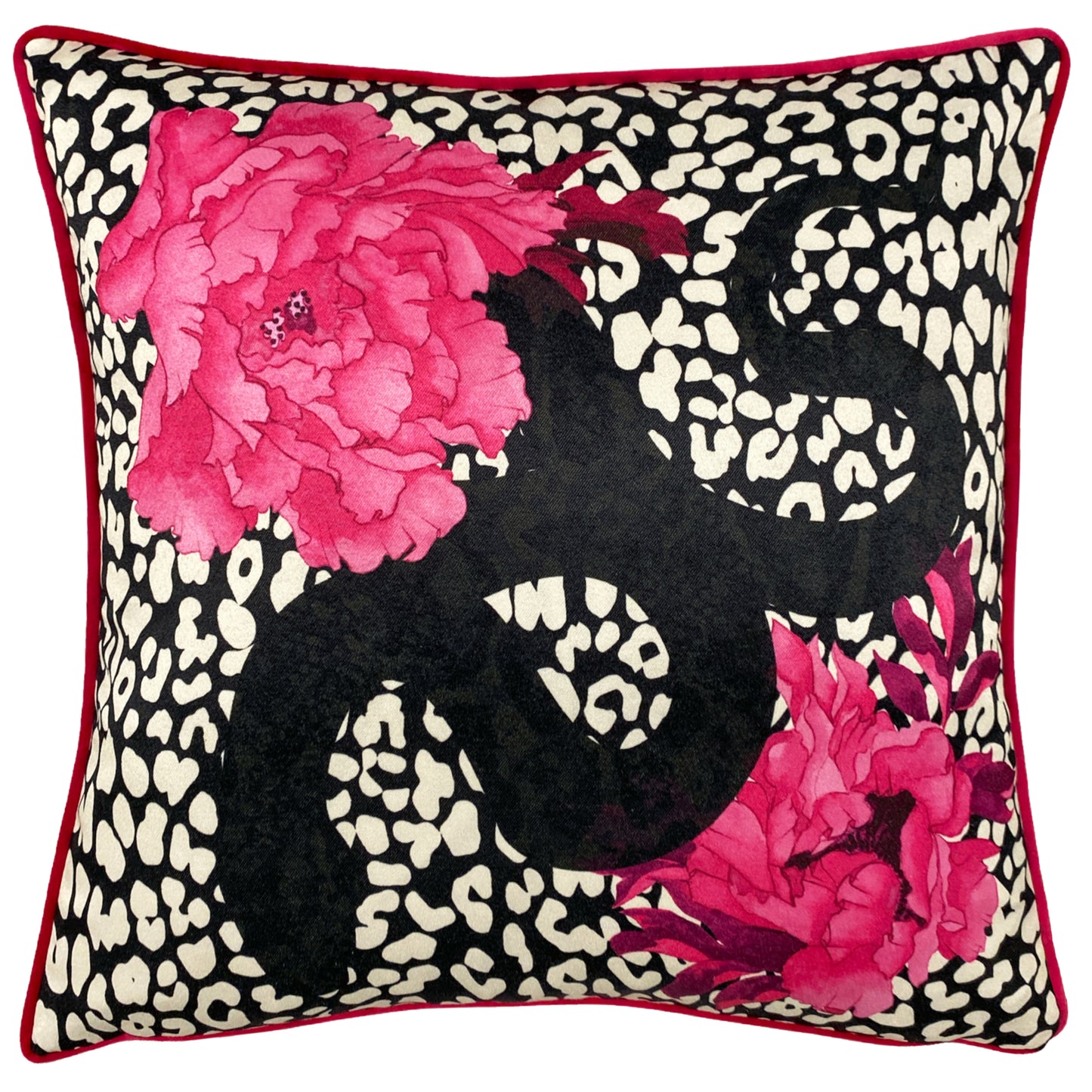 SERPENTINE 43X43 CUSHION CASE BLACK/RUBY