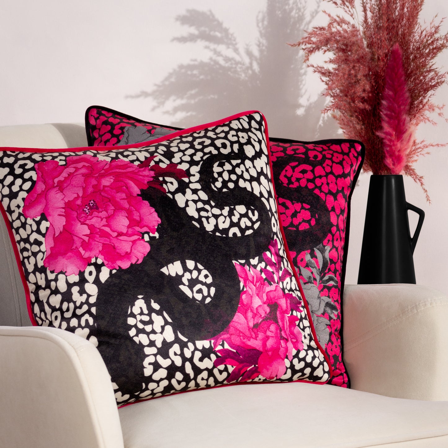 SERPENTINE 43X43 CUSHION CASE BLACK/RUBY
