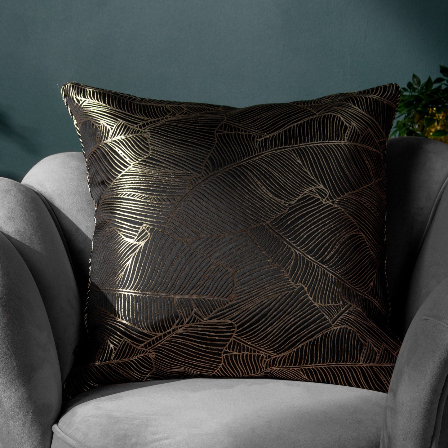 SEYMOUR 50X50 CUSHION CASE BLACK