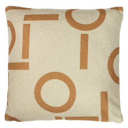 SHEARLING CIRCA 43X43 CUSHION COVER GINGER