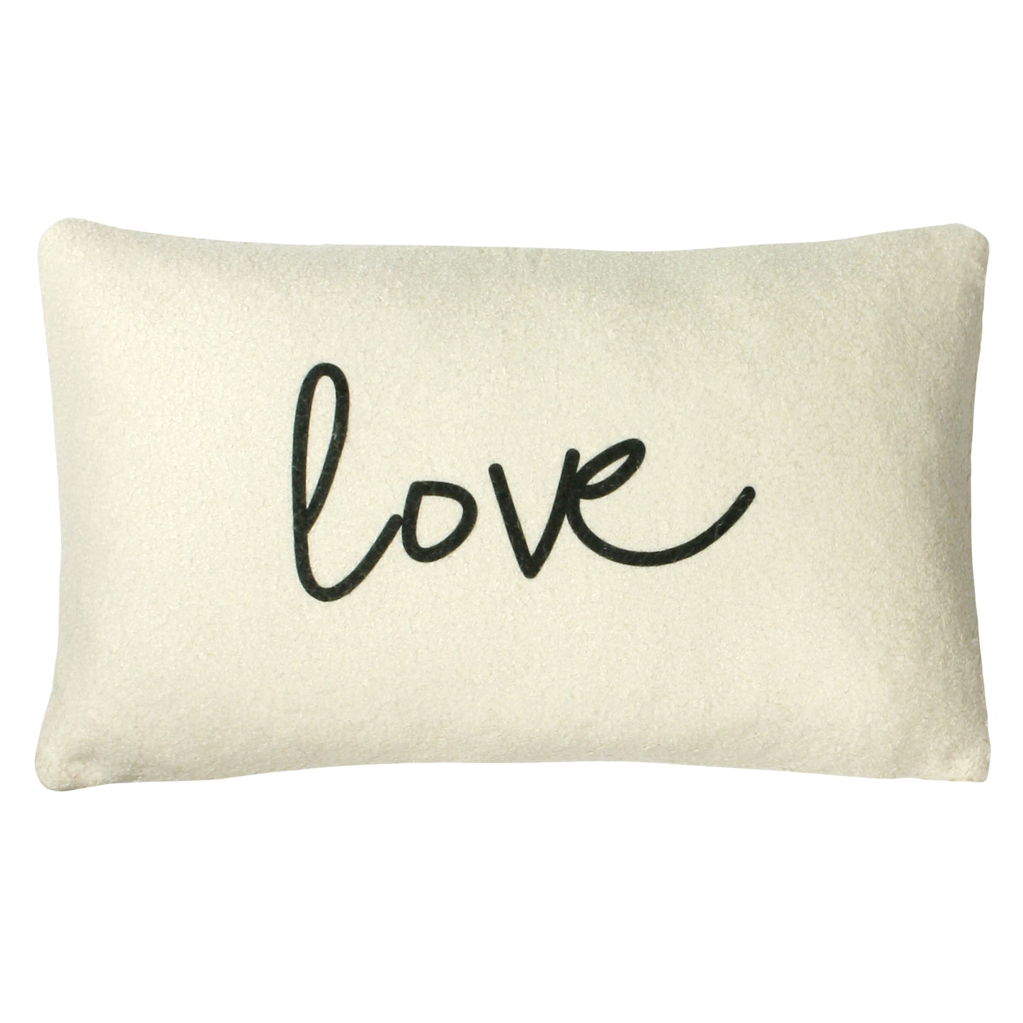SHEARLING 30X50 CUSHION COVER LOVE