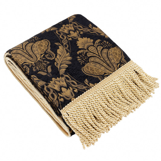 SHIRAZ 130X170 THROW BLACK
