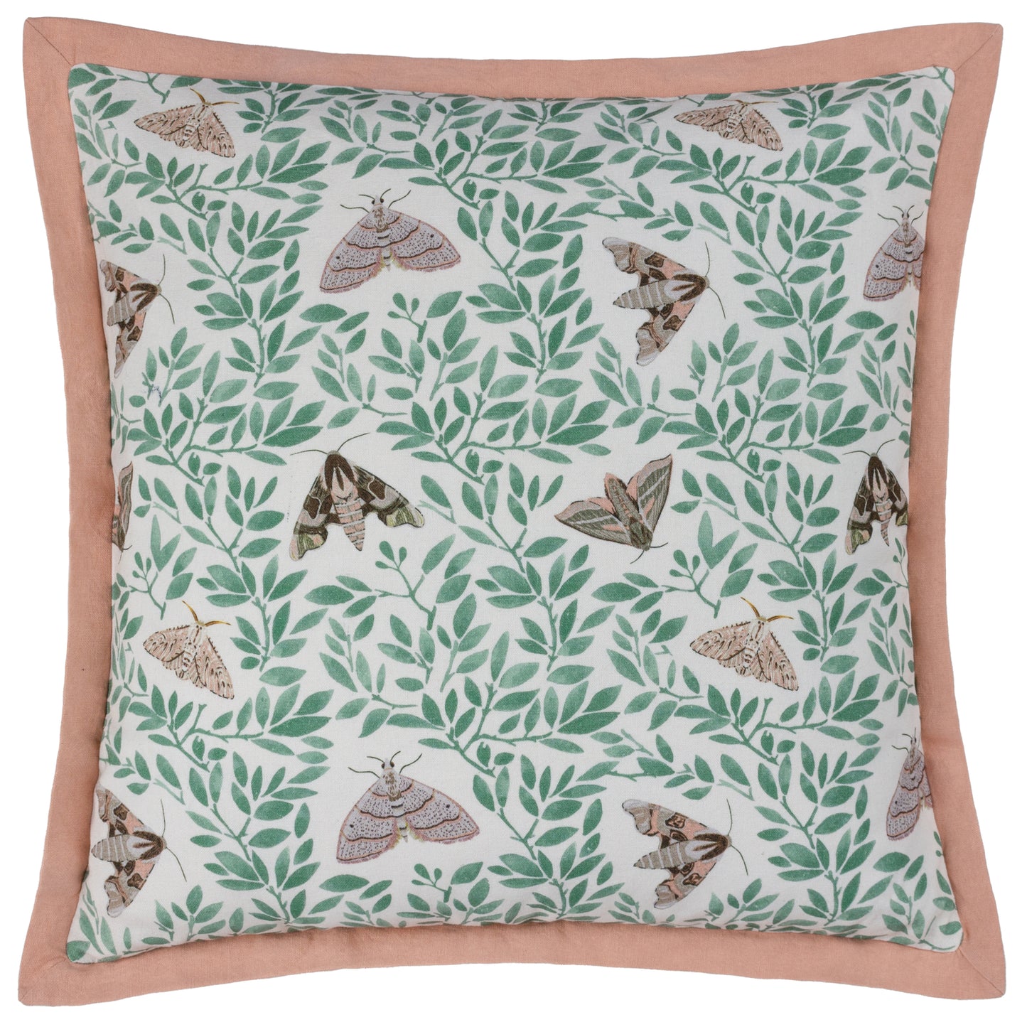 SILK MOTH 50X50 CUSHION CASE PALE PINK