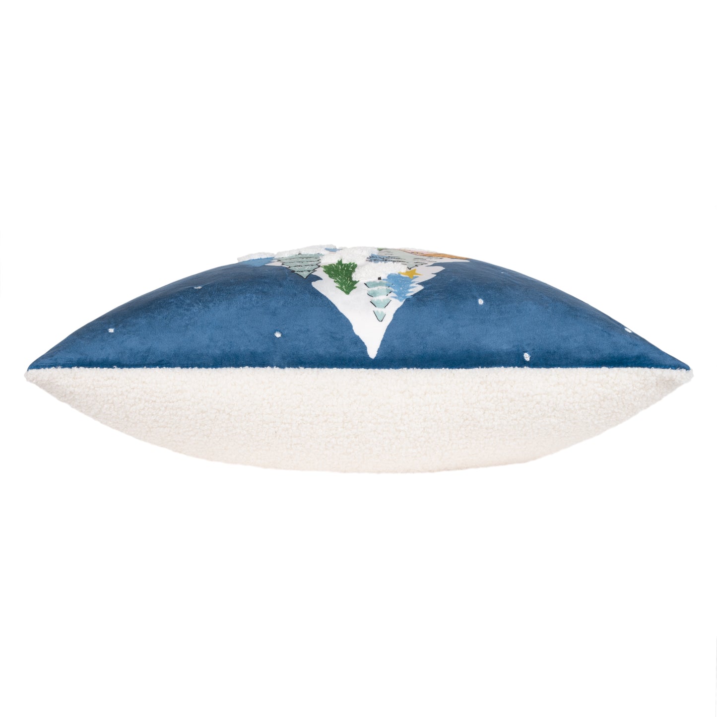 SNOWY VILLAGE TREE 45X45 CUSHION CASE MULTI