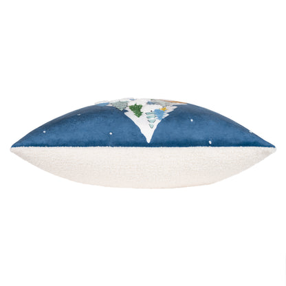 SNOWY VILLAGE TREE 45X45 CUSHION CASE MULTI