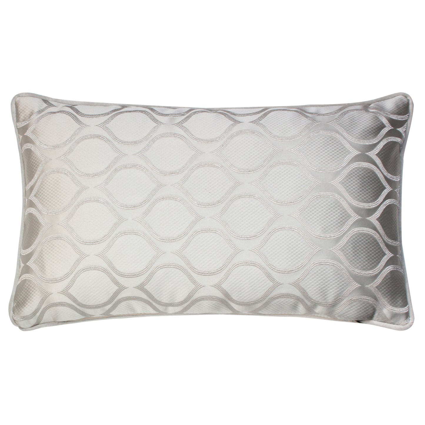 SOLITAIRE 30X50 CUSHION COVER STERLING