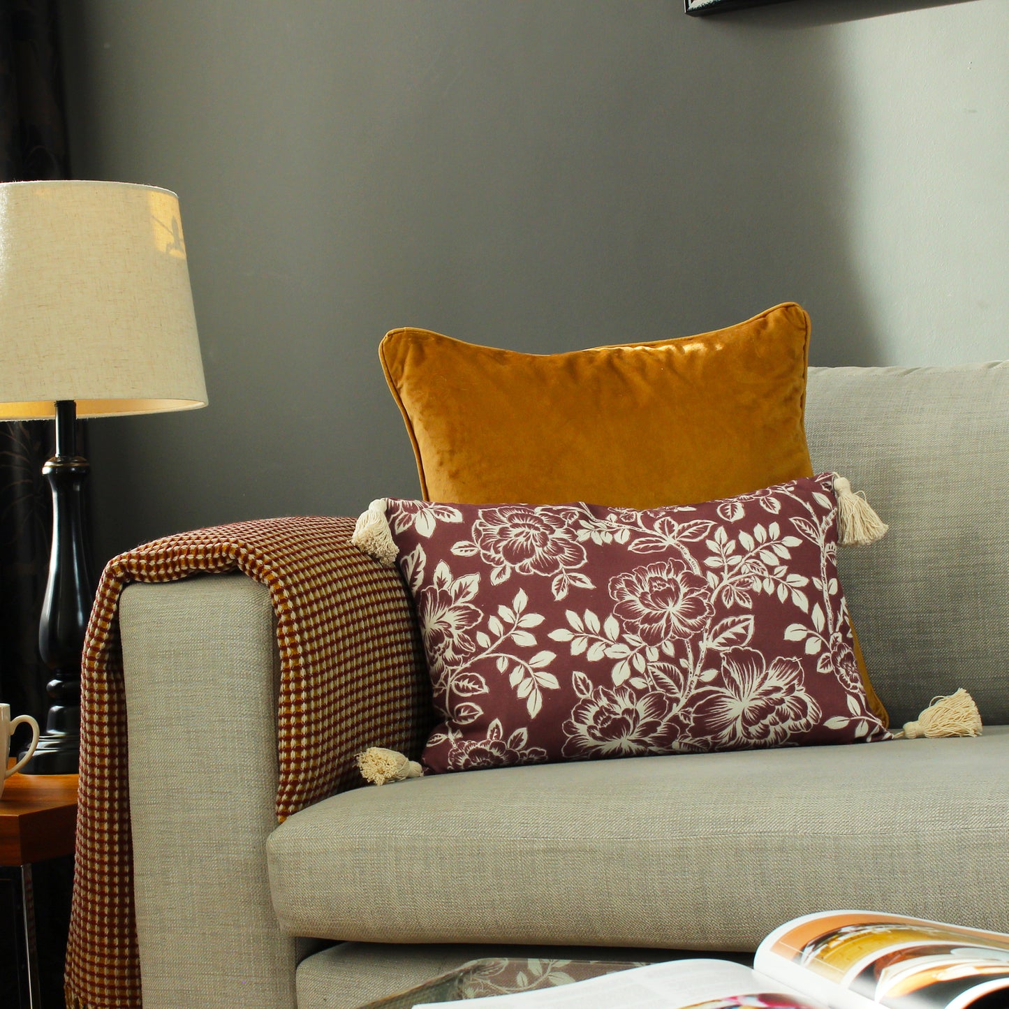 SOMERTON 35X50 CUSHION COVER MULBERRY