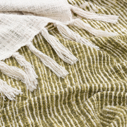 SONO INK 130X180 THROW OLIVE