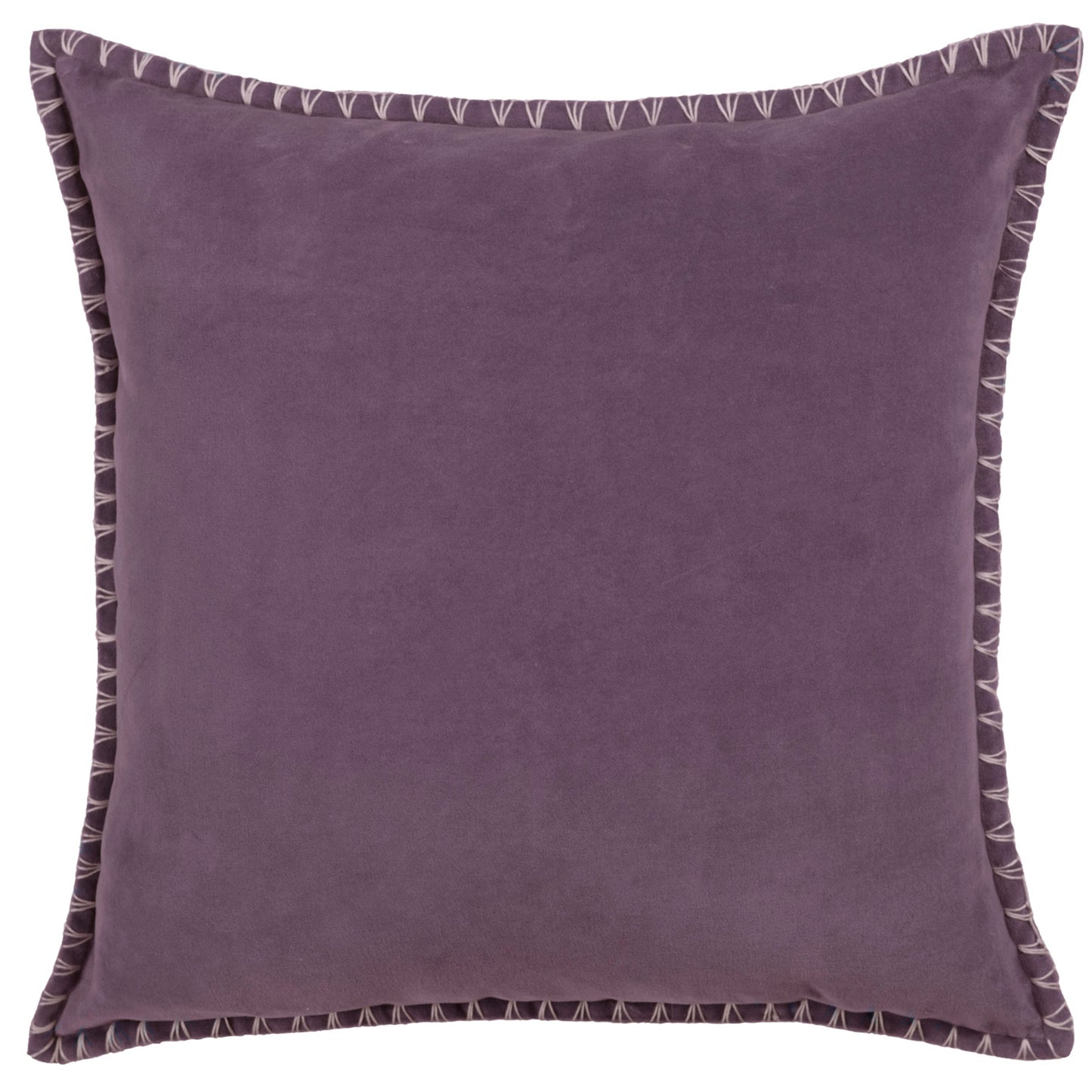 STITCH 50x50 CUSHION CASE PLUM