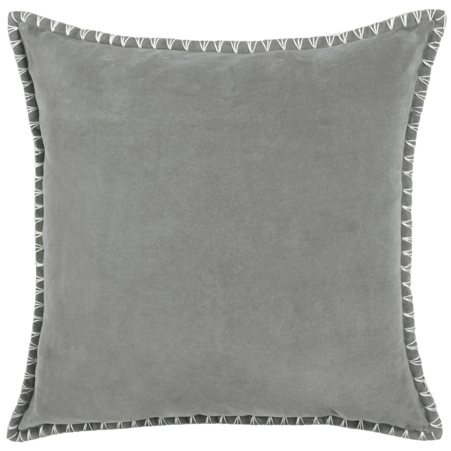 STITCH 50x50 CUSHION CASE STEEL