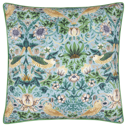 STRAWBERRY THIEF 50X50 OUTDOOR CUSHION CASE MINERAL/YELLOW