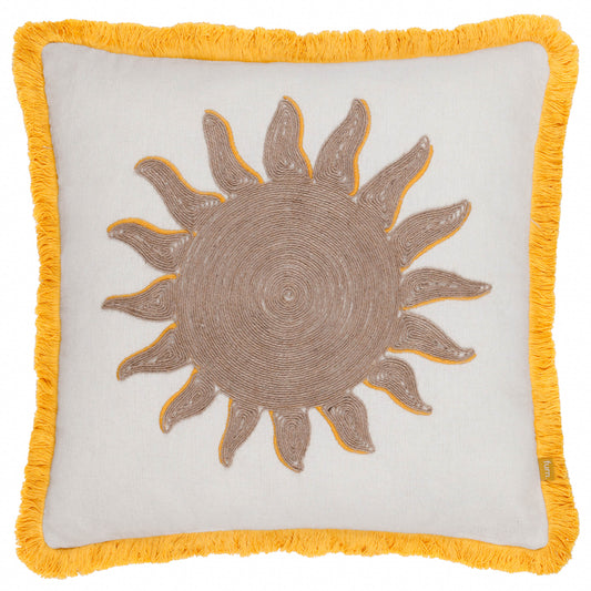 SUN 45X45 CUSHION CASE YELLOW