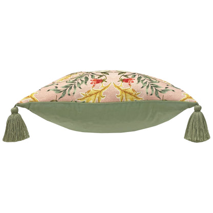 TASSELS HERITAGE 43X43 CUSHION CASE SWANS