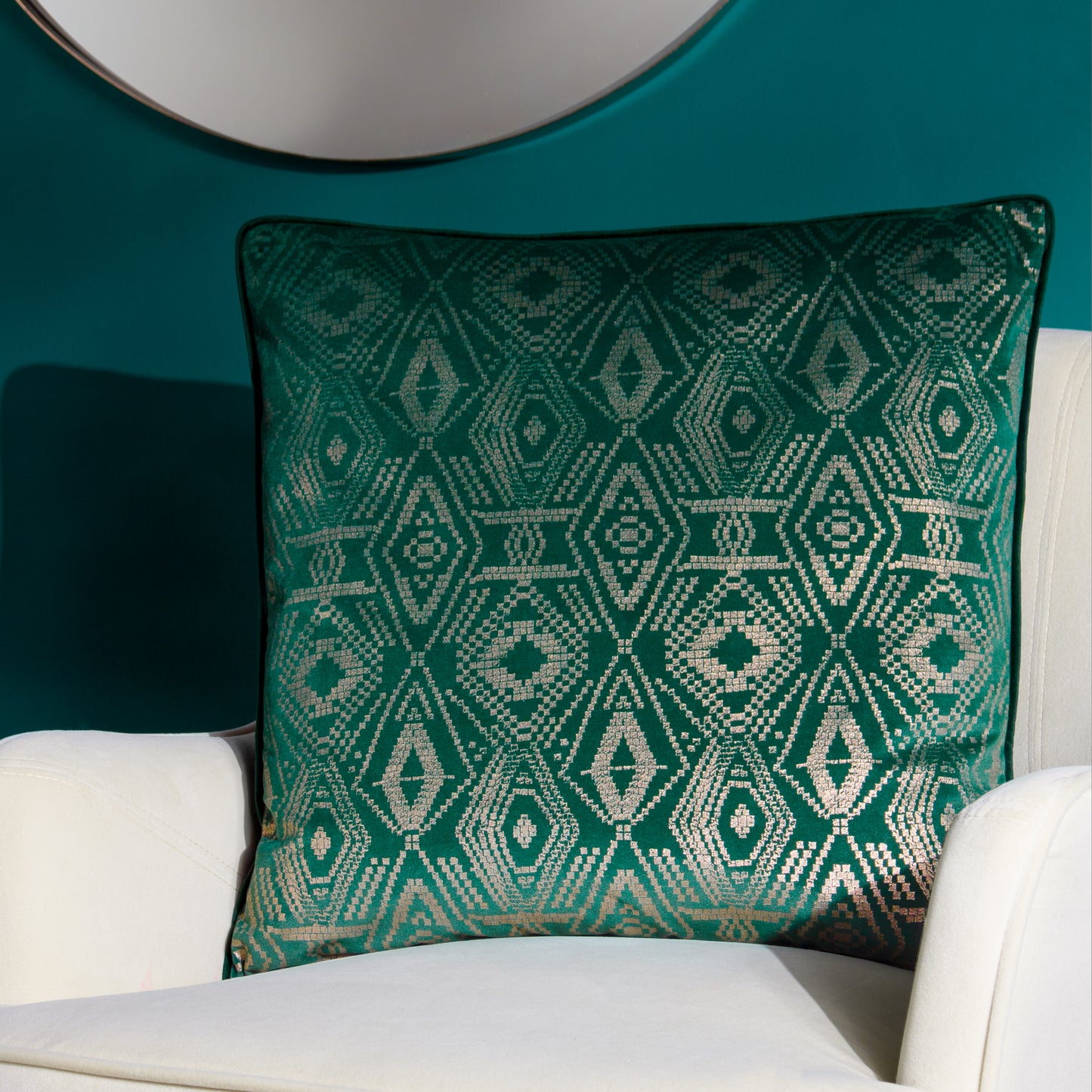 TAYANNA 50X50 CUSHION CASE EMERALD