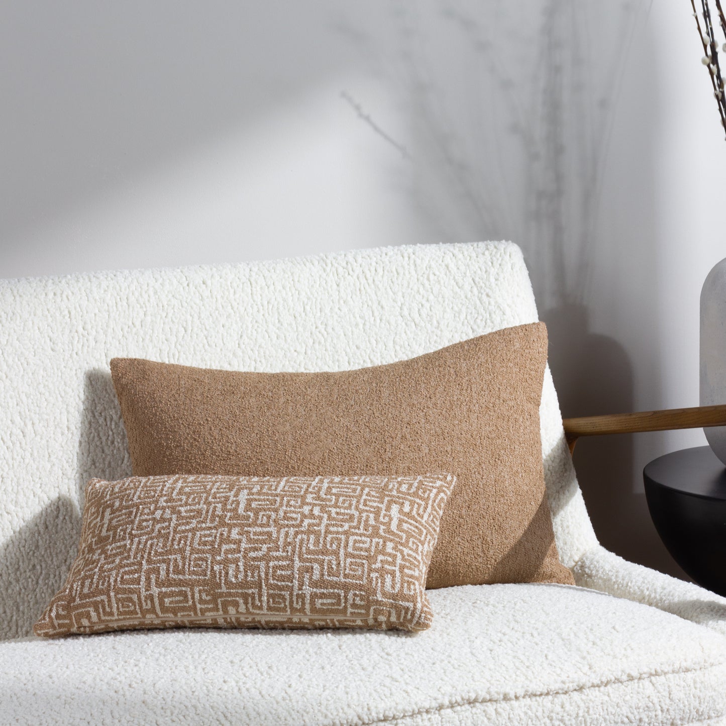 THALIA 30X50 CUSHION CASE TOFFEE/NOUGAT
