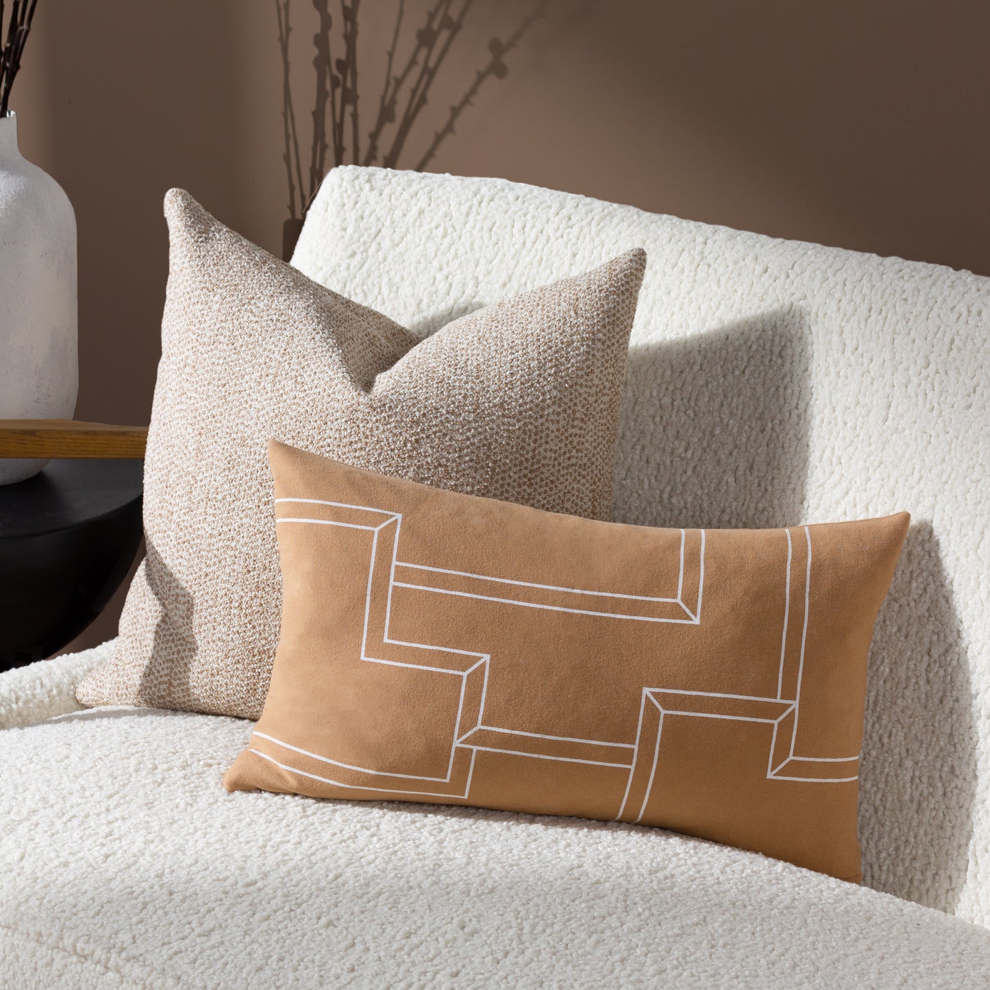 TIONA 50X50 CUSHION CASE NOUGAT/TOFFEE
