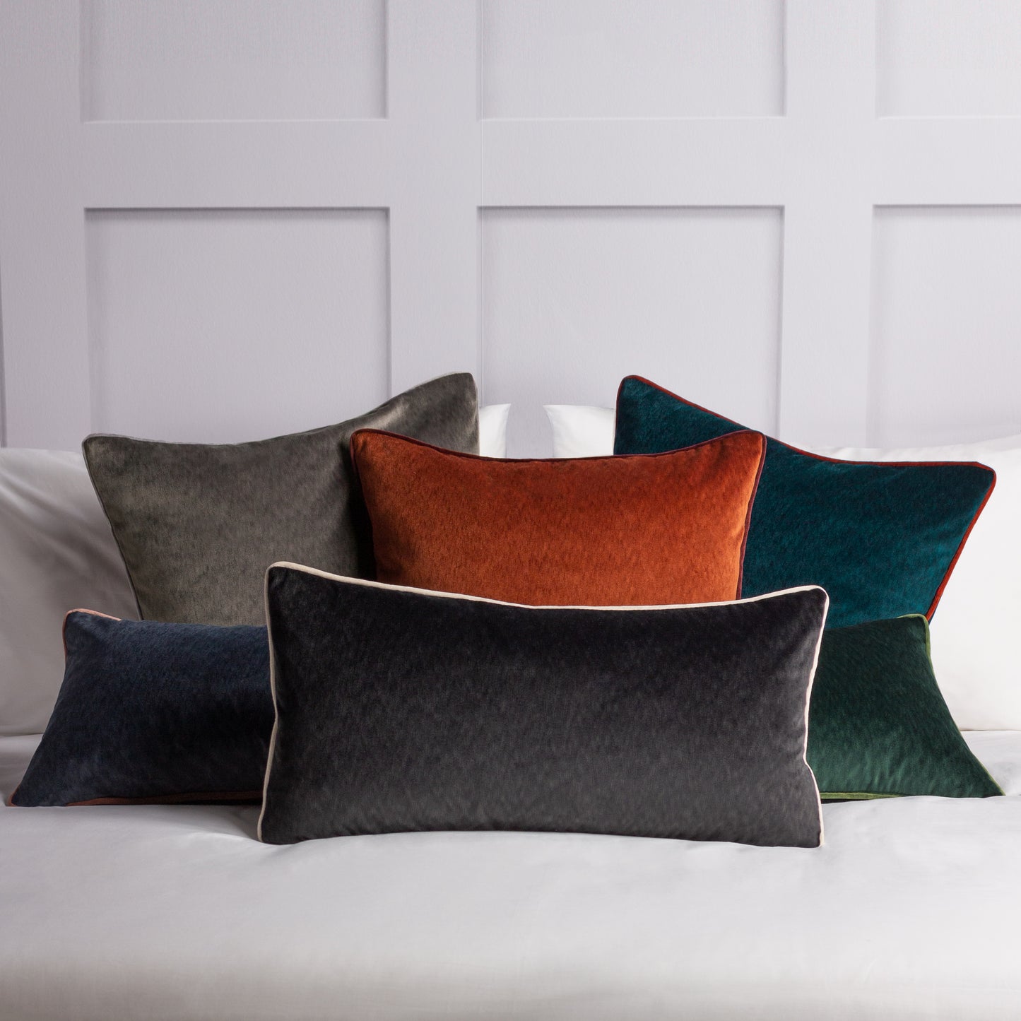 TORTO 50X50 CUSHION CASE BLUSH/SLATE BLUE