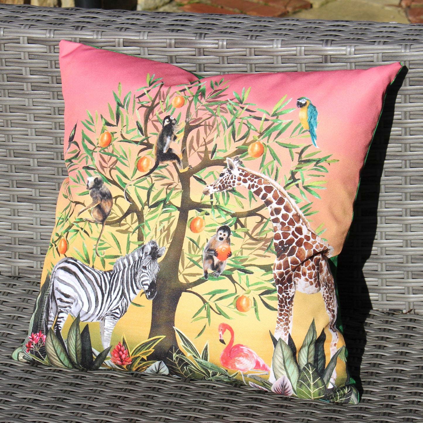TREE OF LIFE 43X43 OUTDOOR CUSHION COVER MULTI