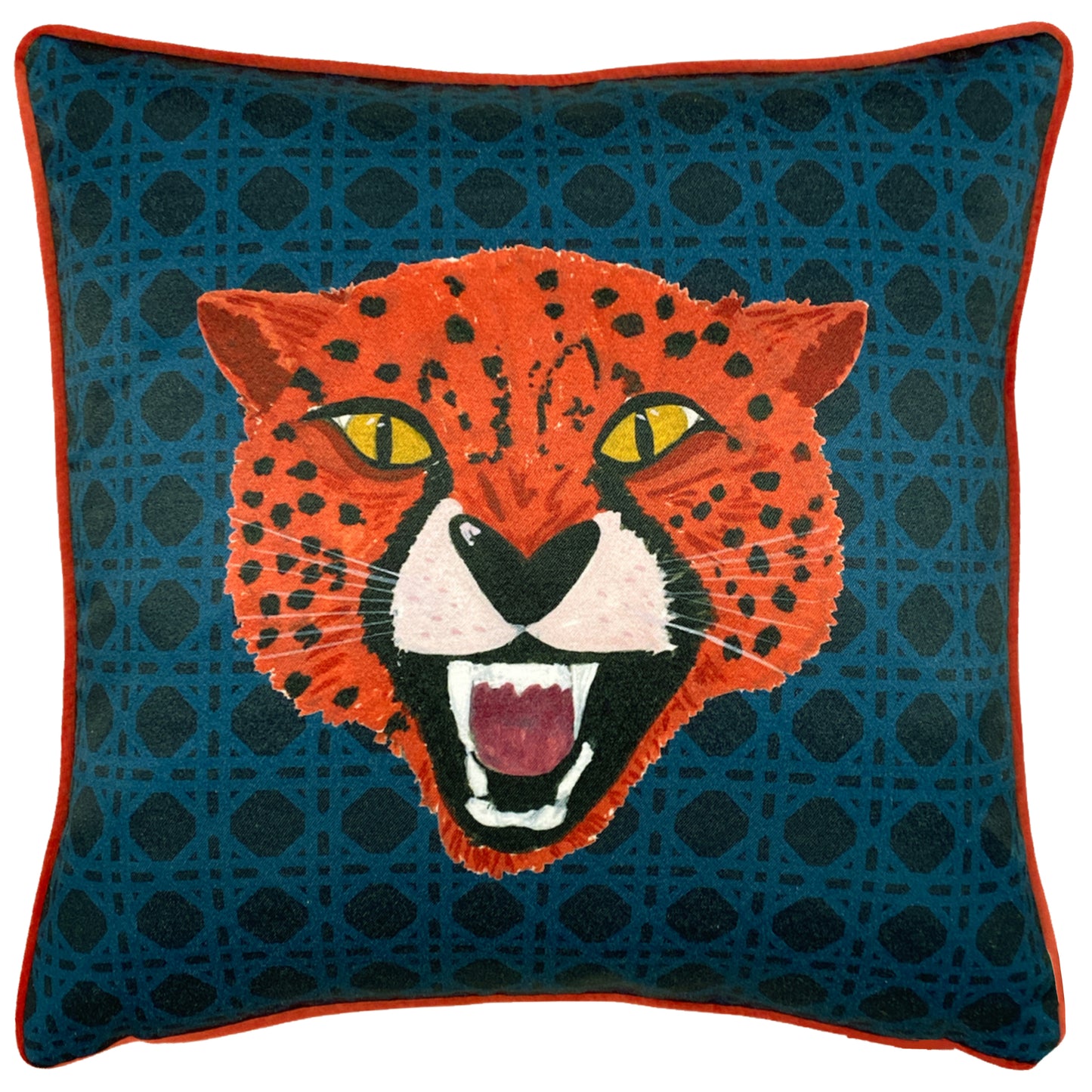 UNTAMED 43X43 CUSHION CASE BLUE